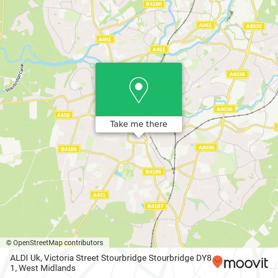 ALDI Uk, Victoria Street Stourbridge Stourbridge DY8 1 map