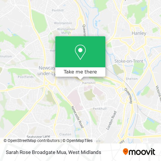 Sarah Rose Broadgate Mua map
