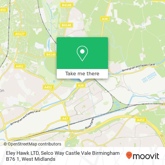 Eley Hawk LTD, Selco Way Castle Vale Birmingham B76 1 map