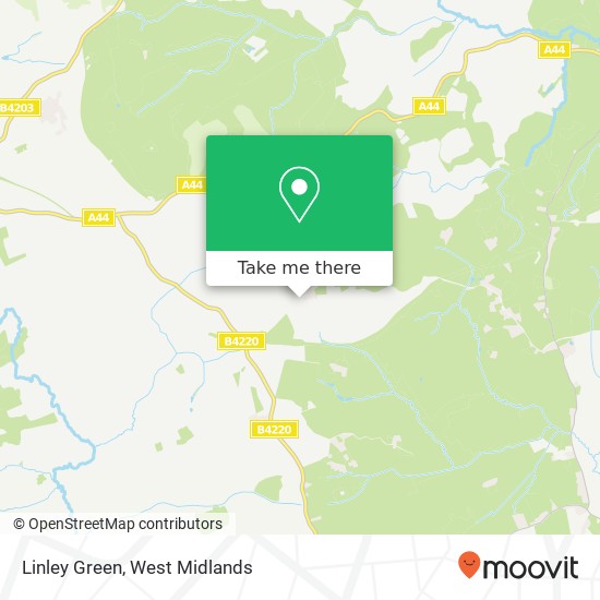 Linley Green map