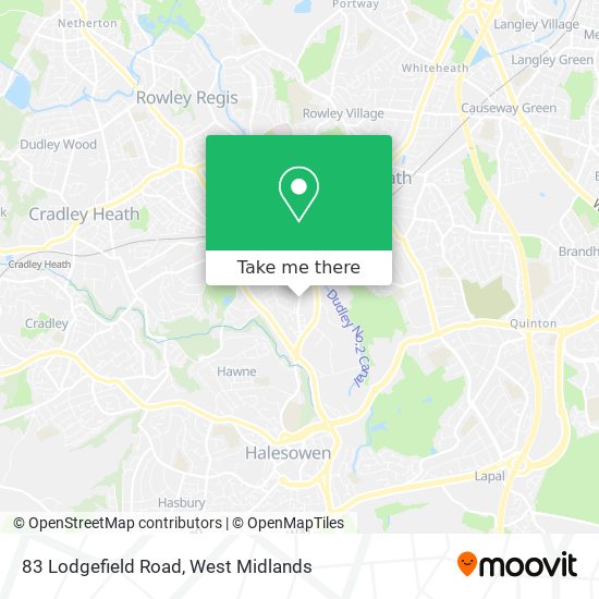 83 Lodgefield Road map