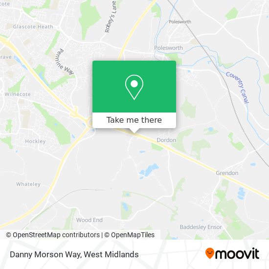 Danny Morson Way map