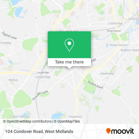 104 Condover Road map