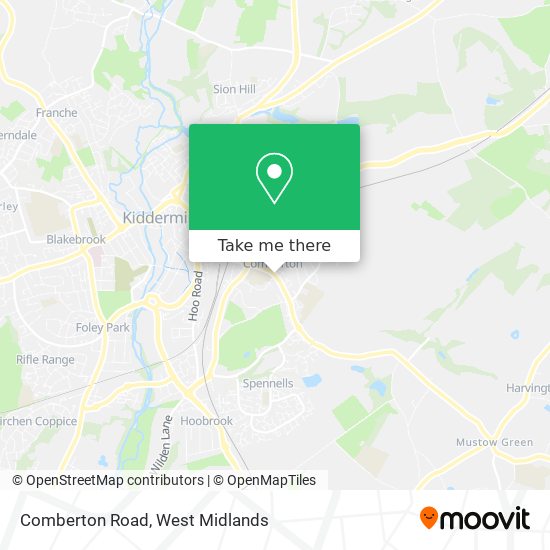 Comberton Road map
