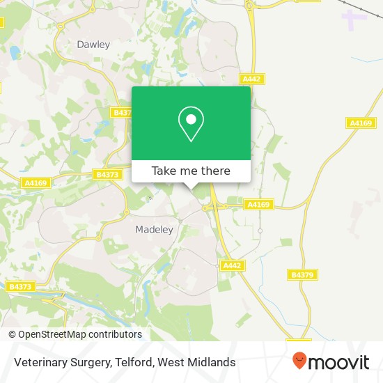 Veterinary Surgery, Telford map