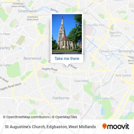 St Augustine's Church, Edgbaston map