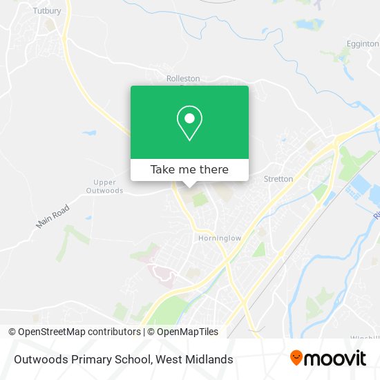 Outwoods Primary School map