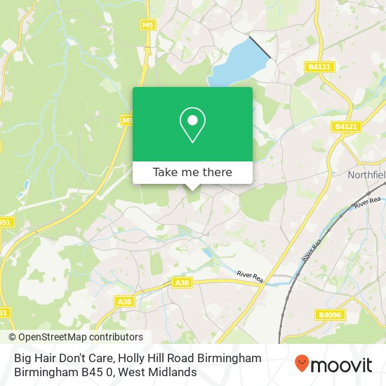 Big Hair Don't Care, Holly Hill Road Birmingham Birmingham B45 0 map
