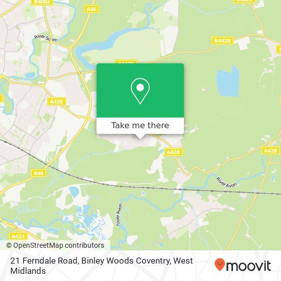 21 Ferndale Road, Binley Woods Coventry map