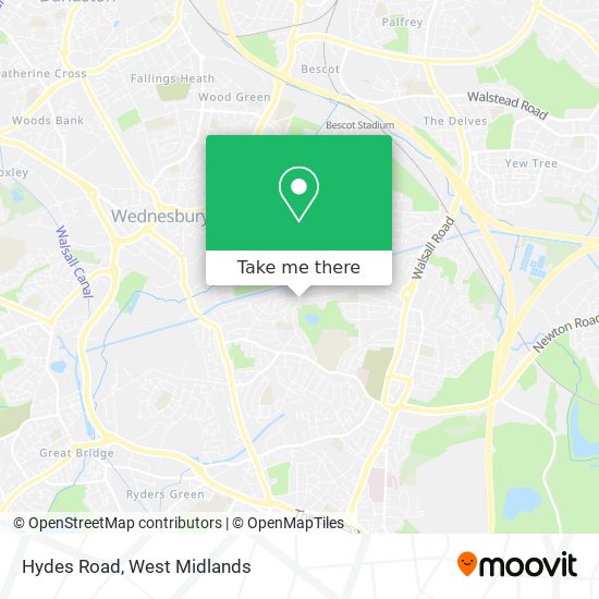 Hydes Road map