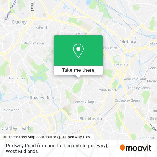 Portway Road (droicon trading estate portway) map