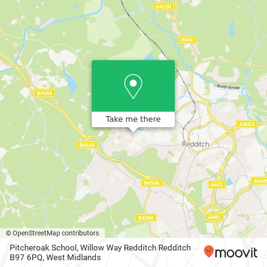 Pitcheroak School, Willow Way Redditch Redditch B97 6PQ map