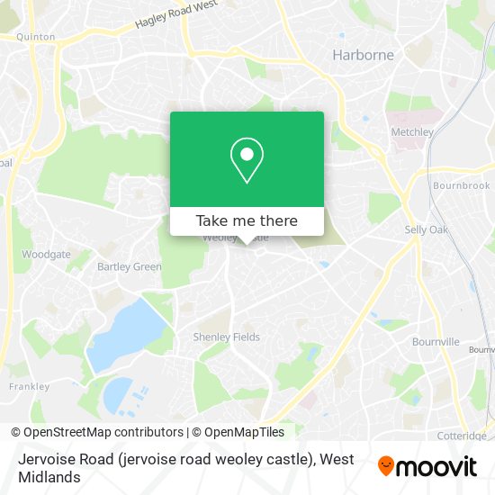 Jervoise Road (jervoise road weoley castle) map