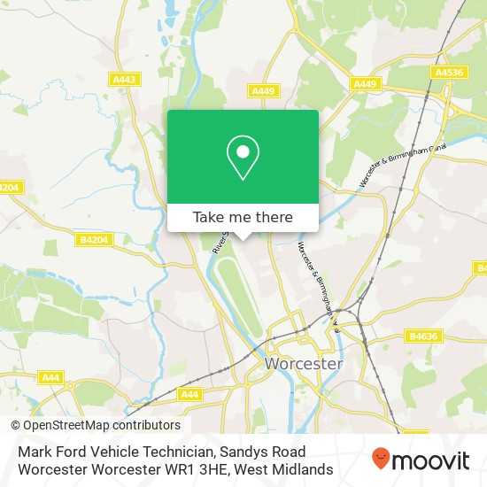 Mark Ford Vehicle Technician, Sandys Road Worcester Worcester WR1 3HE map