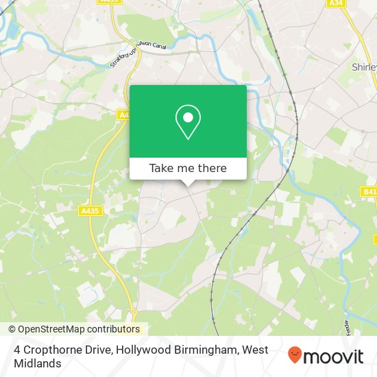4 Cropthorne Drive, Hollywood Birmingham map