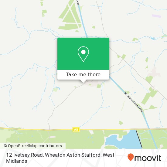 12 Ivetsey Road, Wheaton Aston Stafford map