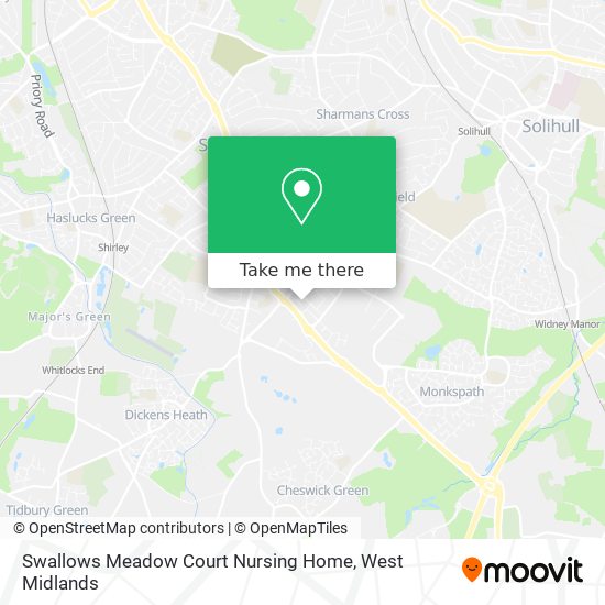 Swallows Meadow Court Nursing Home map