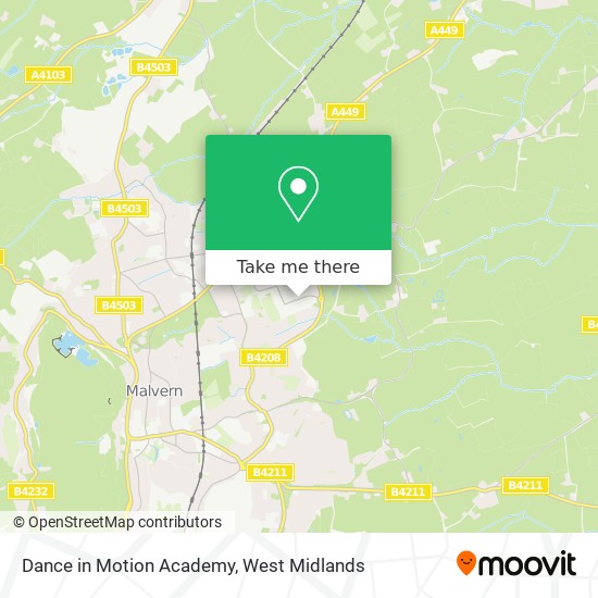 Dance in Motion Academy map