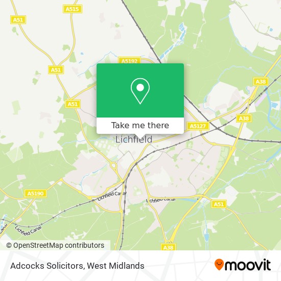 Adcocks Solicitors map