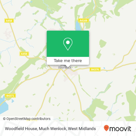 Woodfield House, Much Wenlock map