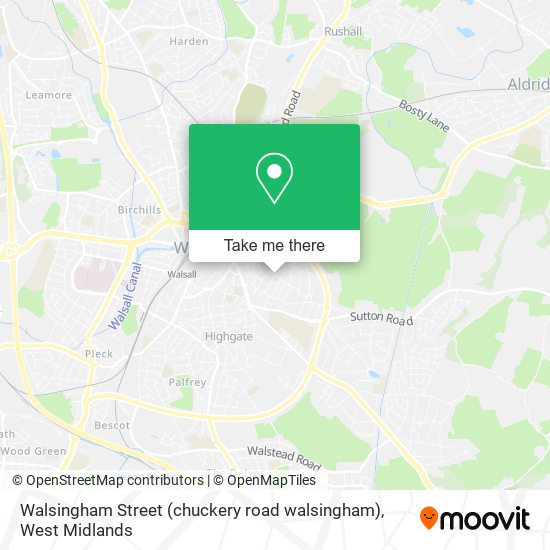 Walsingham Street (chuckery road walsingham) map