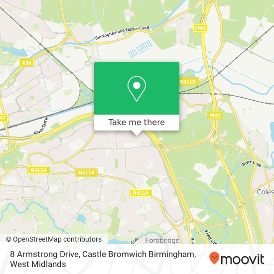 8 Armstrong Drive, Castle Bromwich Birmingham map