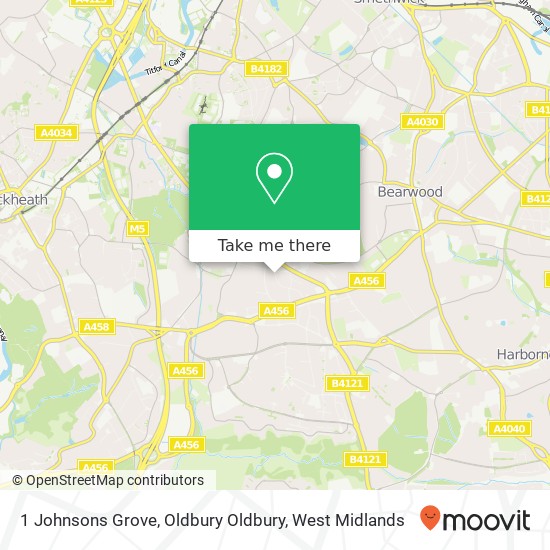 1 Johnsons Grove, Oldbury Oldbury map