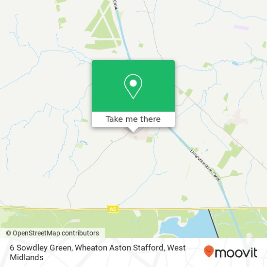 6 Sowdley Green, Wheaton Aston Stafford map
