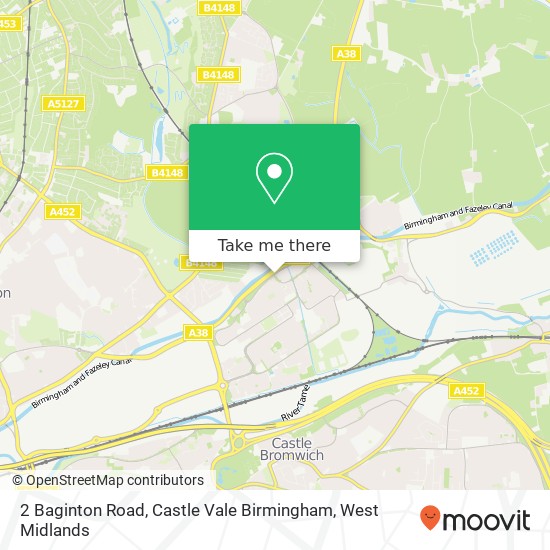2 Baginton Road, Castle Vale Birmingham map