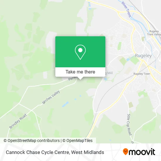 Cannock Chase Cycle Centre map