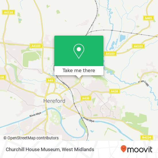 Churchill House Museum map