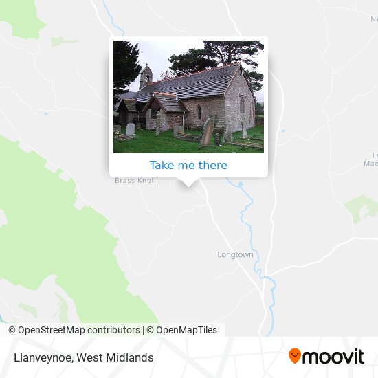 Llanveynoe map