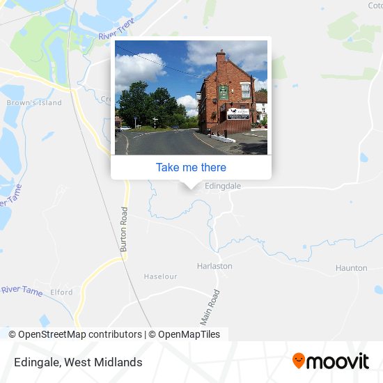 Edingale map