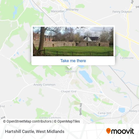 Hartshill Castle map
