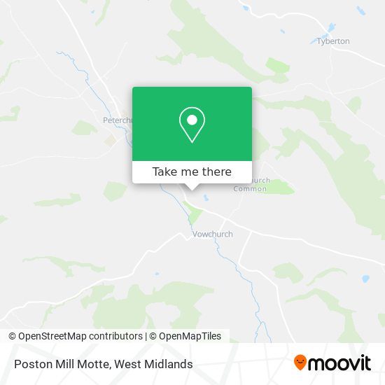 Poston Mill Motte map