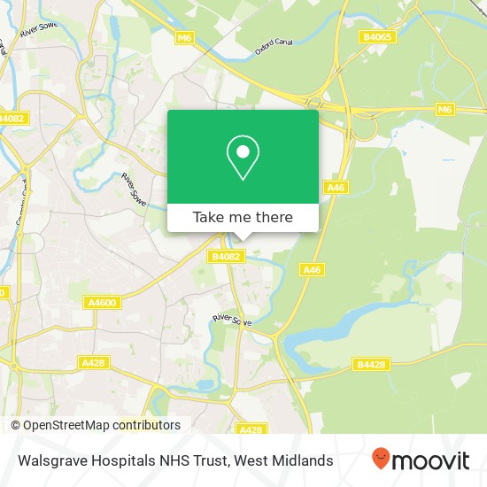Walsgrave Hospitals NHS Trust map