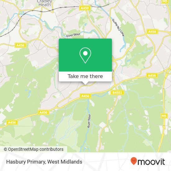 Hasbury Primary map
