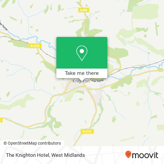 The Knighton Hotel map