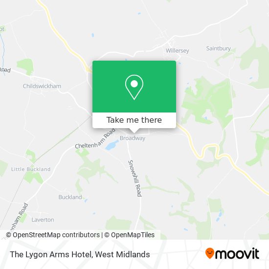 The Lygon Arms Hotel map