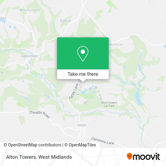Alton Towers map