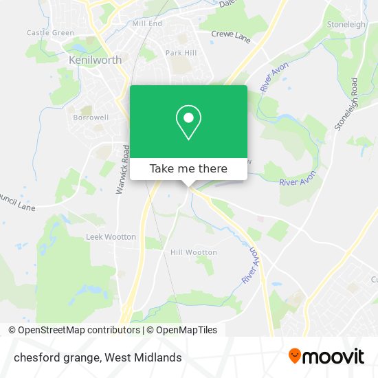chesford grange map
