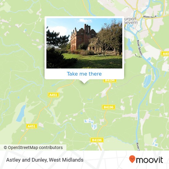 Astley and Dunley map