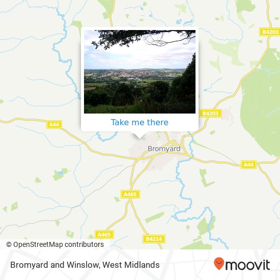 Bromyard and Winslow map