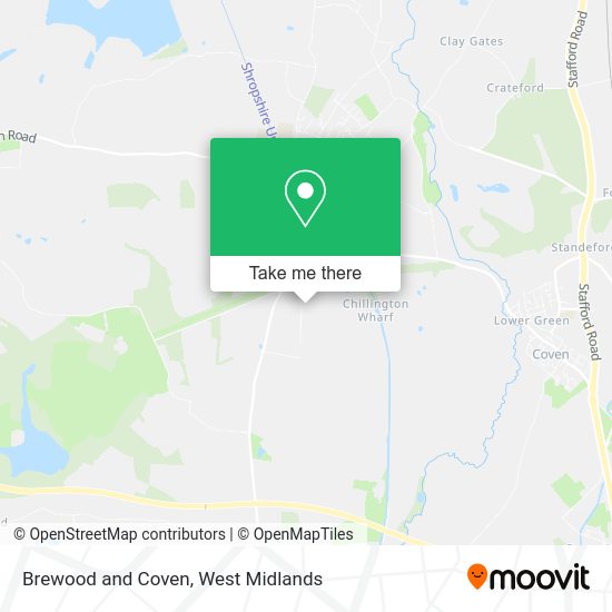 Brewood and Coven map