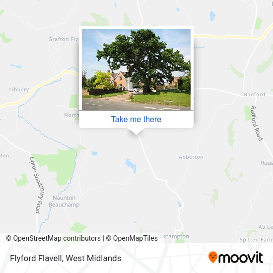 Flyford Flavell map