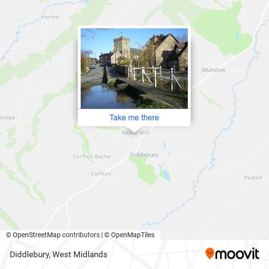 Diddlebury map