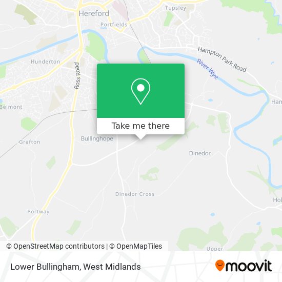 Lower Bullingham map