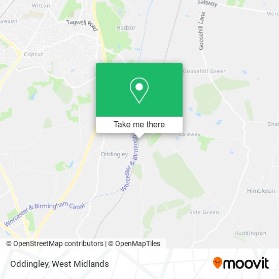 Oddingley map
