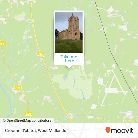 Croome D'abitot map
