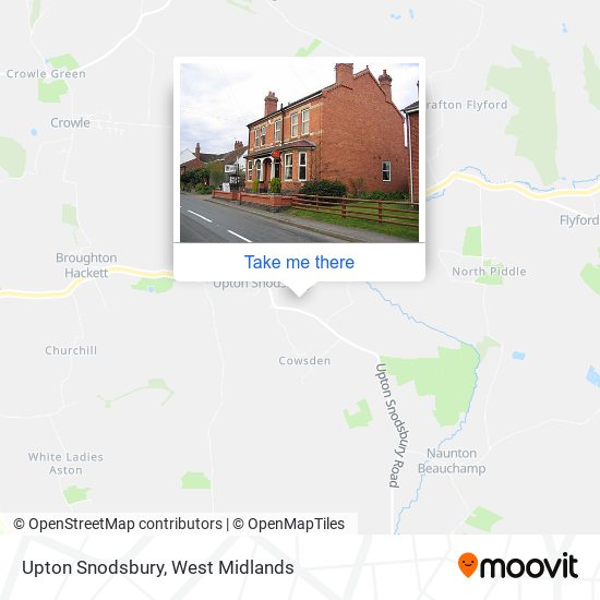Upton Snodsbury map
